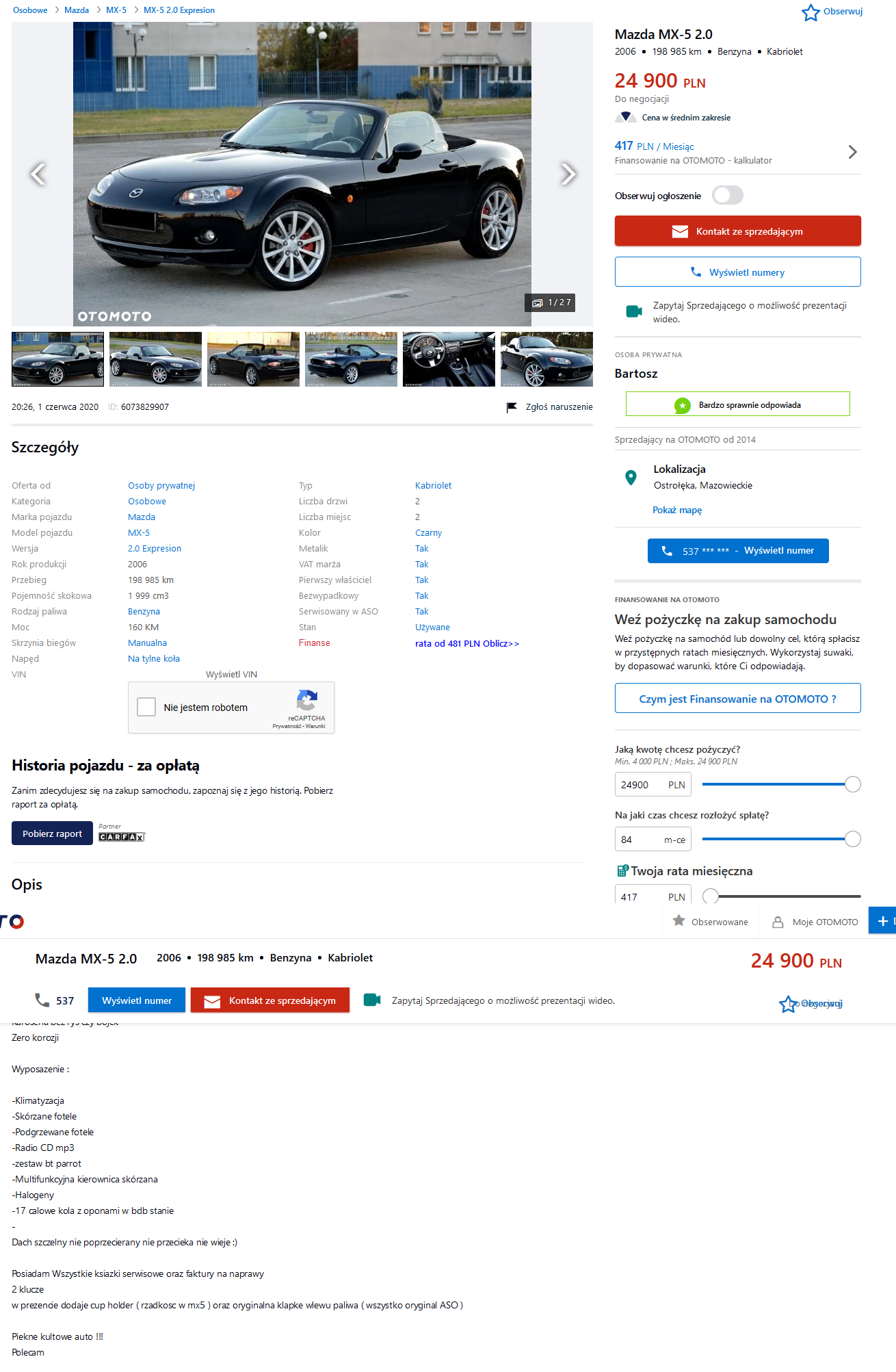 Screenshot_2020-06-18 Używane Mazda MX-5 - 24 900 PLN, 198 985 km, 2006 - otomoto pl(1).png