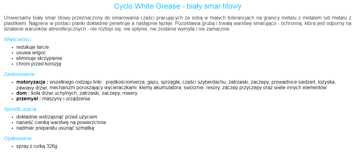 Cyclo White Grease - opis.PNG